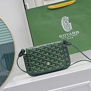 Okify Goyard Plumet Pocket Wallet in Green 20.5x14x2cm - 1