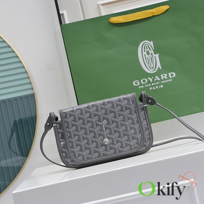 Okify Goyard Plumet Pocket Wallet in Grey Gray 20.5x14x2cm - 1