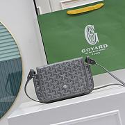 Okify Goyard Plumet Pocket Wallet in Grey Gray 20.5x14x2cm - 1