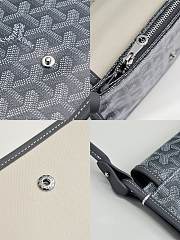 Okify Goyard Plumet Pocket Wallet in Grey Gray 20.5x14x2cm - 3