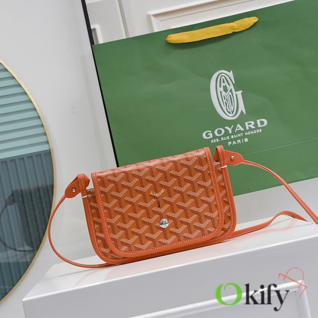 Okify Goyard Plumet Pocket Wallet in Orange 20.5x14x2cm - 1