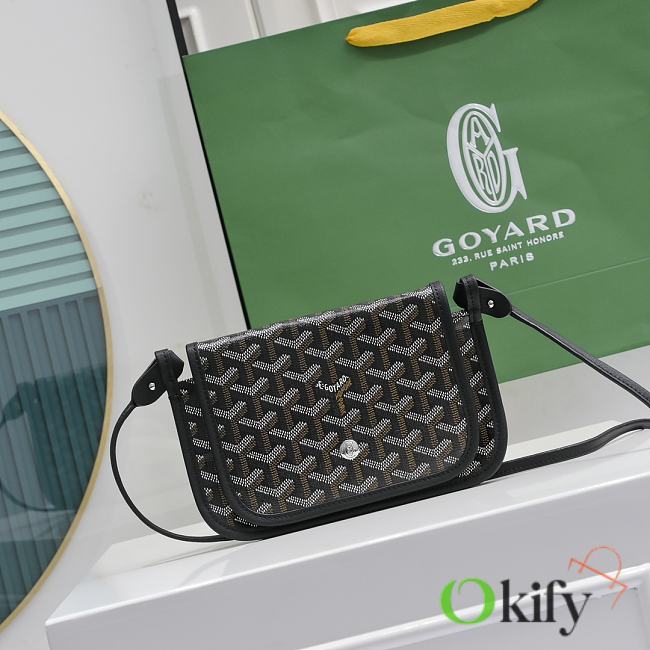 Okify Goyard Plumet Pocket Wallet in full black 20.5x14x2cm - 1