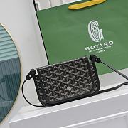 Okify Goyard Plumet Pocket Wallet in full black 20.5x14x2cm - 1