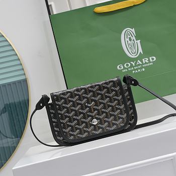 Okify Goyard Plumet Pocket Wallet in full black 20.5x14x2cm