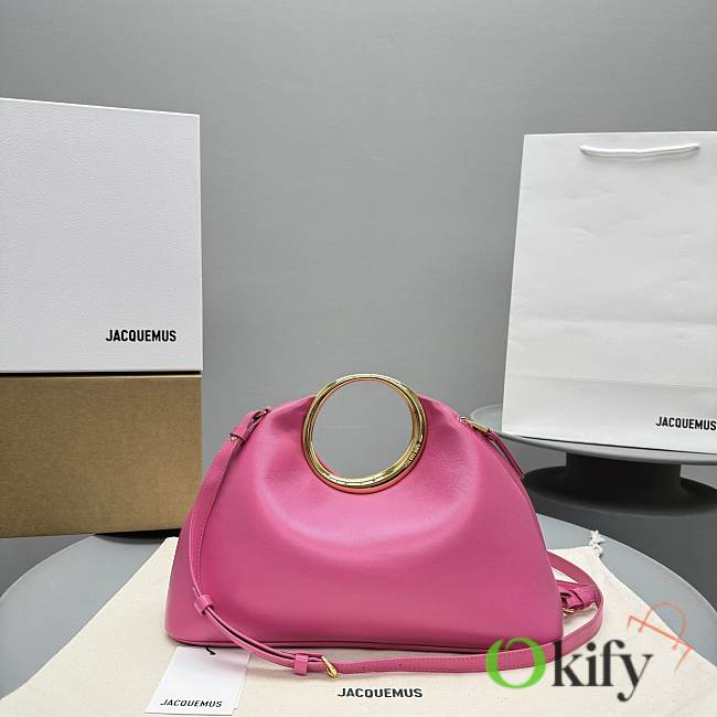 Okify Jacquemus Le Petit Calino Large Pink Bag 33x14x25cm  - 1