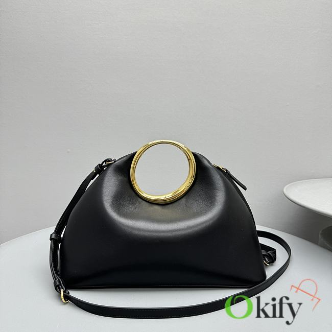 Okify Jacquemus Le Petit Calino Large Black Bag 33x14x25cm  - 1