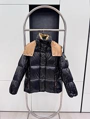 Okify Moncler Black And Brown Down Jacket - 1