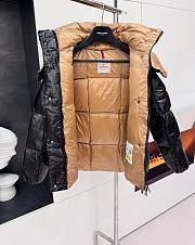 Okify Moncler Black And Brown Down Jacket - 4