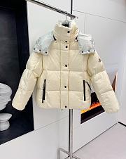 Okify Moncler White And Gray Grey Down Jacket - 1