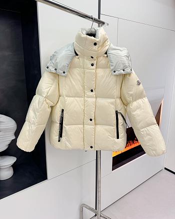 Okify Moncler White And Gray Grey Down Jacket