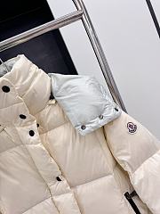 Okify Moncler White And Gray Grey Down Jacket - 3