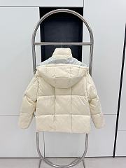 Okify Moncler White And Gray Grey Down Jacket - 2