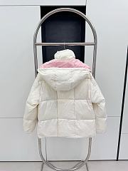 Okify Moncler White And Pink Down Jacket - 3