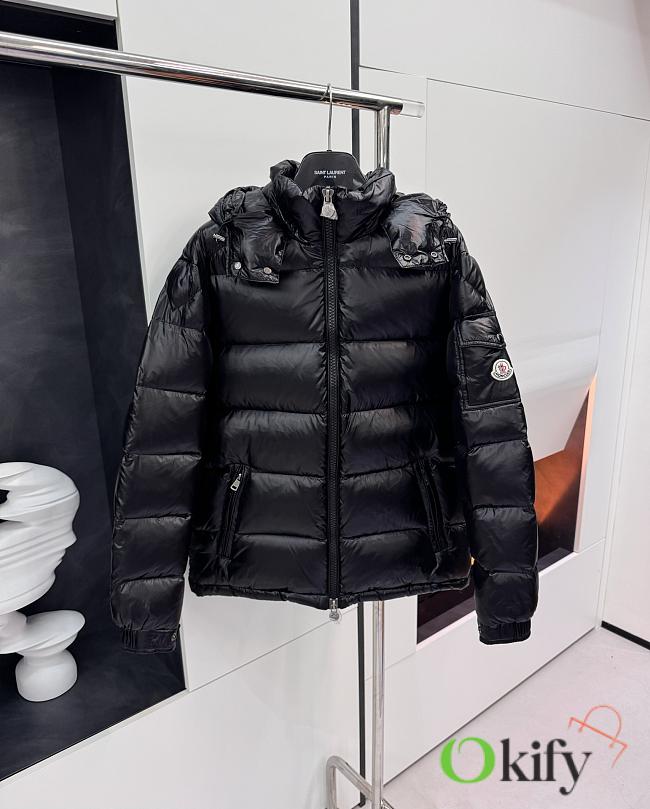 Okify Moncler Classic Black Down Jacket  - 1