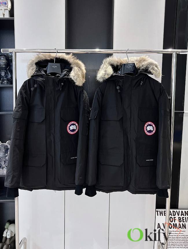 Okify Canada Goose Black Down Jacket XS-2XL - 1