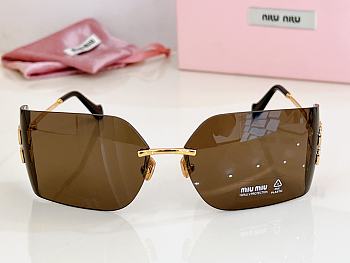 Okify MiuMiu Golden Tea Lense Glasses 