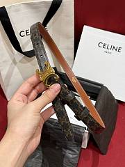 Okify Celine Arc de Triomphe Brown Belt 25mm - 3