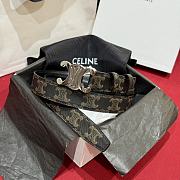 Okify Celine Arc de Triomphe Black Belt 25mm - 4