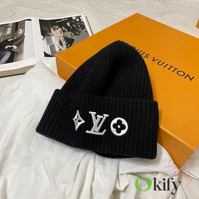 Okify Louis Vuitton Black Wool Beanie  - 1