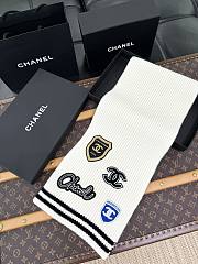 Okify Chanel White Medal Scarf  - 2