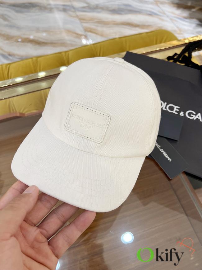 Okify Dolce & Gabbana White Cap 18956 - 1