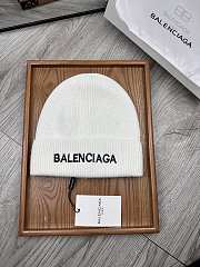 Okify Balenciaga White Beanie  - 1