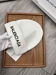 Okify Balenciaga White Beanie  - 3