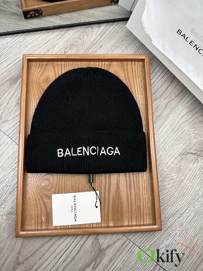 Okify Balenciaga Black Beanie  - 1