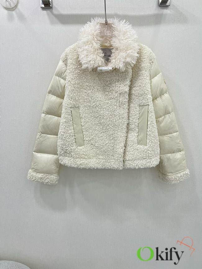 Okify Moncler White Down Jacket SML 18973 - 1