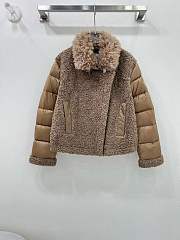 Okify Moncler Brown Down Jacket SML 18974 - 1