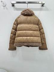 Okify Moncler Brown Down Jacket SML 18974 - 3