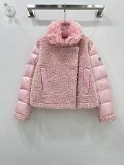 Okify Moncler Pink Down Jacket SML 18975 - 1