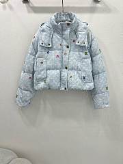 Okify Louis Vuitton Blue Sky Down Jacket SML - 1