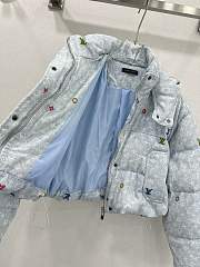 Okify Louis Vuitton Blue Sky Down Jacket SML - 2