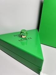 Okify Bottega Veneta Green Gold Ring  - 1