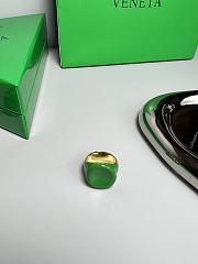 Okify Bottega Veneta Green Gold Ring  - 3