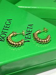 Okify Bottega Veneta Telephone Wire Gold Earrings  - 1