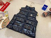 Okify Moncler Black Shiny Down Gilet 110-160cm - 3