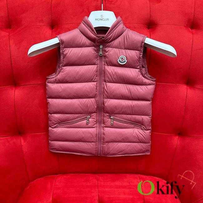 Okify Moncler Longue Saison Red Down Gilet 100-180cm - 1