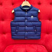 Okify Moncler Longue Saison Blue Down Gilet 100-180cm - 1