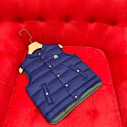 Okify Moncler Longue Saison Blue Down Gilet 100-180cm - 3