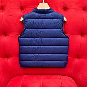 Okify Moncler Longue Saison Blue Down Gilet 100-180cm - 2