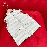 Okify Moncler Longue Saison White Down Gilet 100-180cm - 4