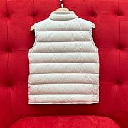 Okify Moncler Longue Saison White Down Gilet 100-180cm - 2