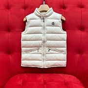 Okify Moncler Longue Saison White Down Gilet 100-180cm - 1