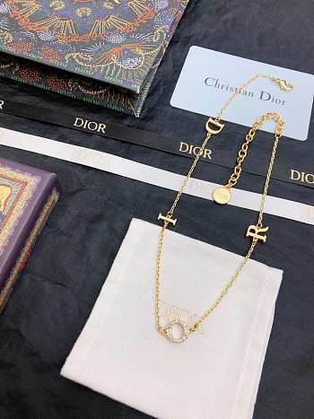 Okify Dior D-I-O-R letter necklace