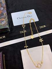 Okify Dior D-I-O-R letter necklace - 4