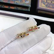 Okify Dior Letter With Multicolor Earrings  - 3