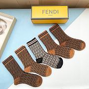 Okify Fendi Set 5 pairs of socks 19003 - 4