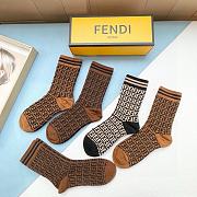 Okify Fendi Set 5 pairs of socks 19003 - 3